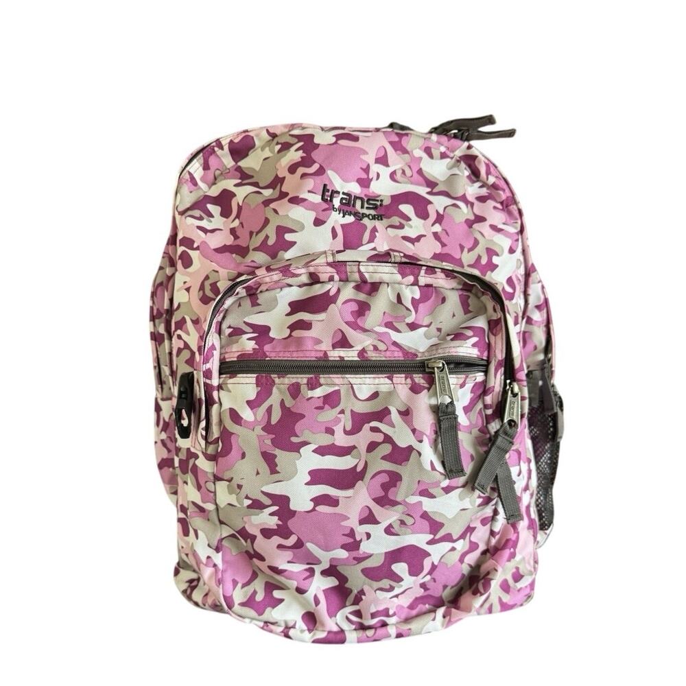 Trans by JanSport Backpack trail School Laptop Purple Pink Pockets Bag travel